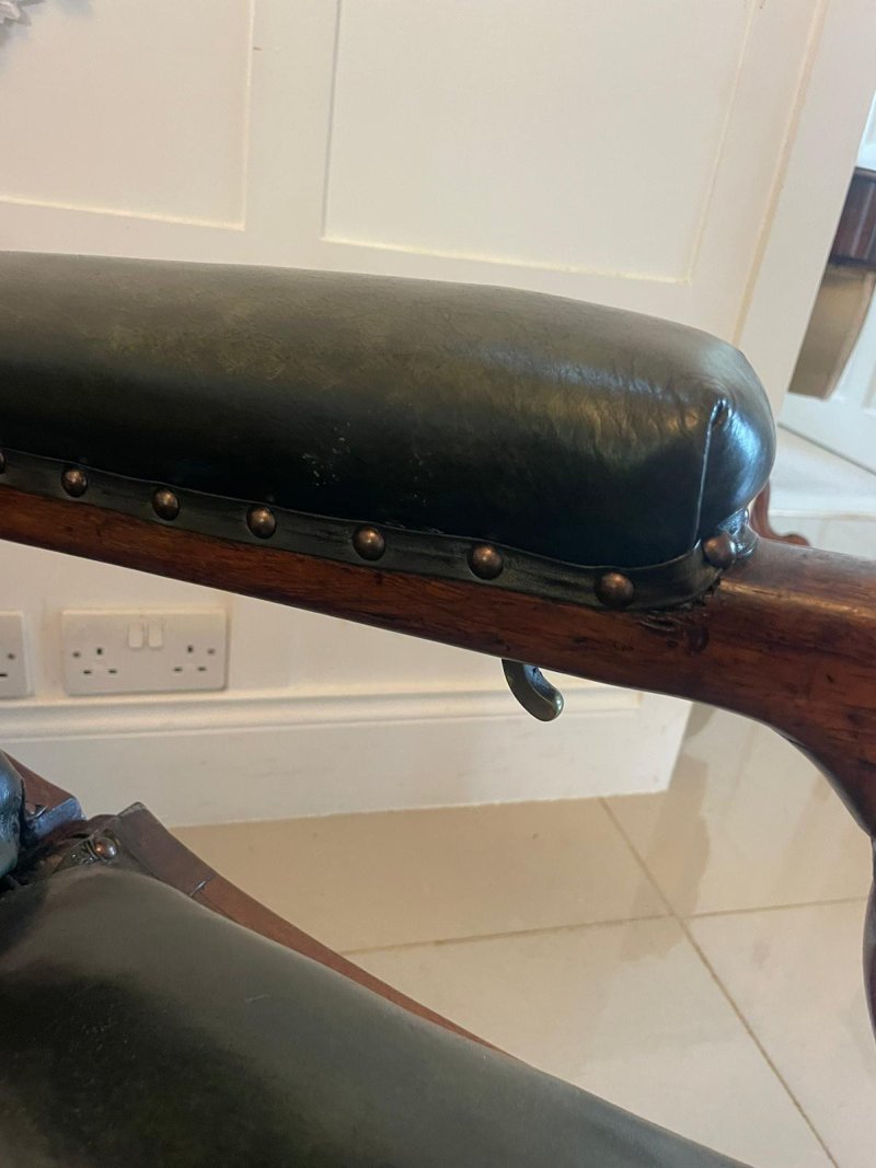 Outstanding Quality Antique Regency Quality Rosewood Reclining Armchair - Image 5